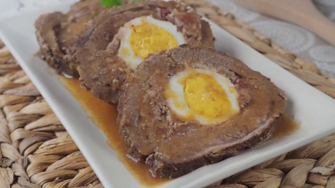 aleta de ternera rellena jugosa