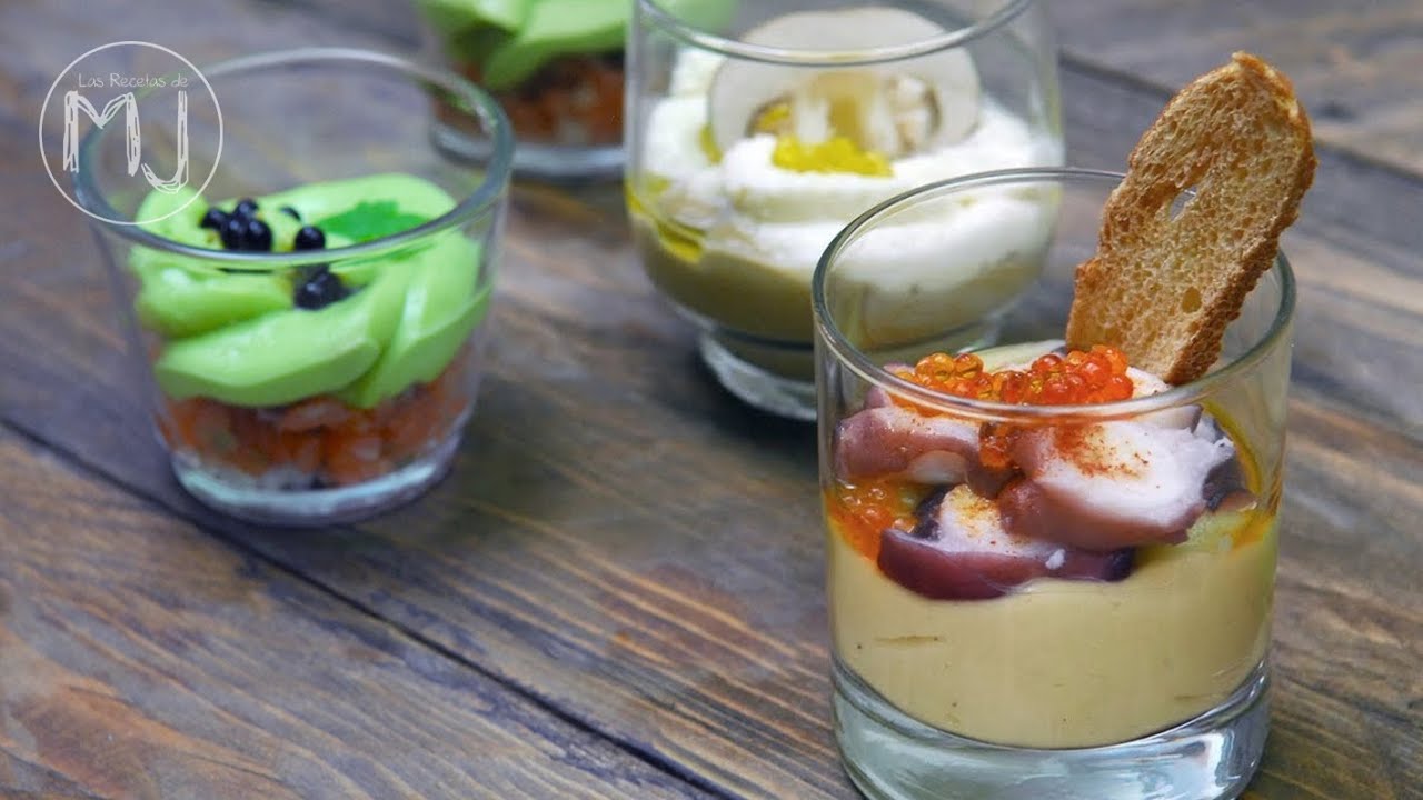 aperitivos en vaso faciles de hacer
