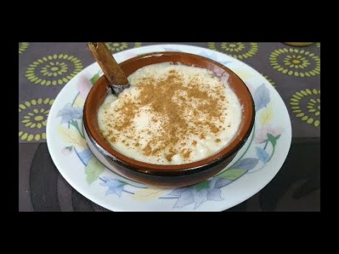 arroz con leche con nata y mantequilla