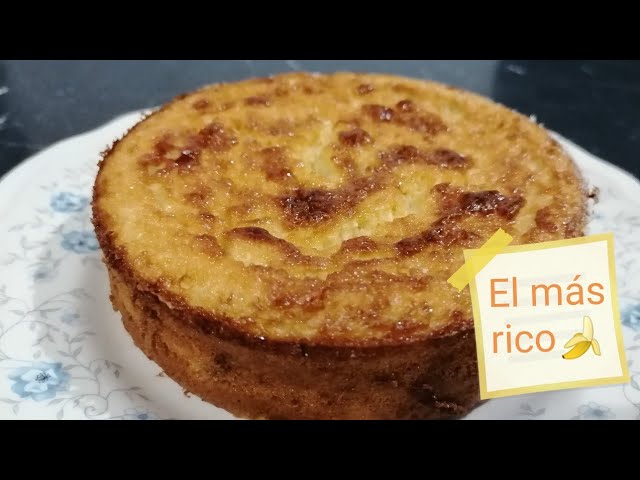 bizcocho de plátano y yogur sin harina