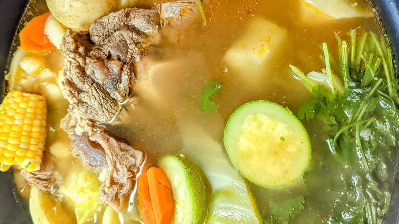 caldo en olla express tiempo