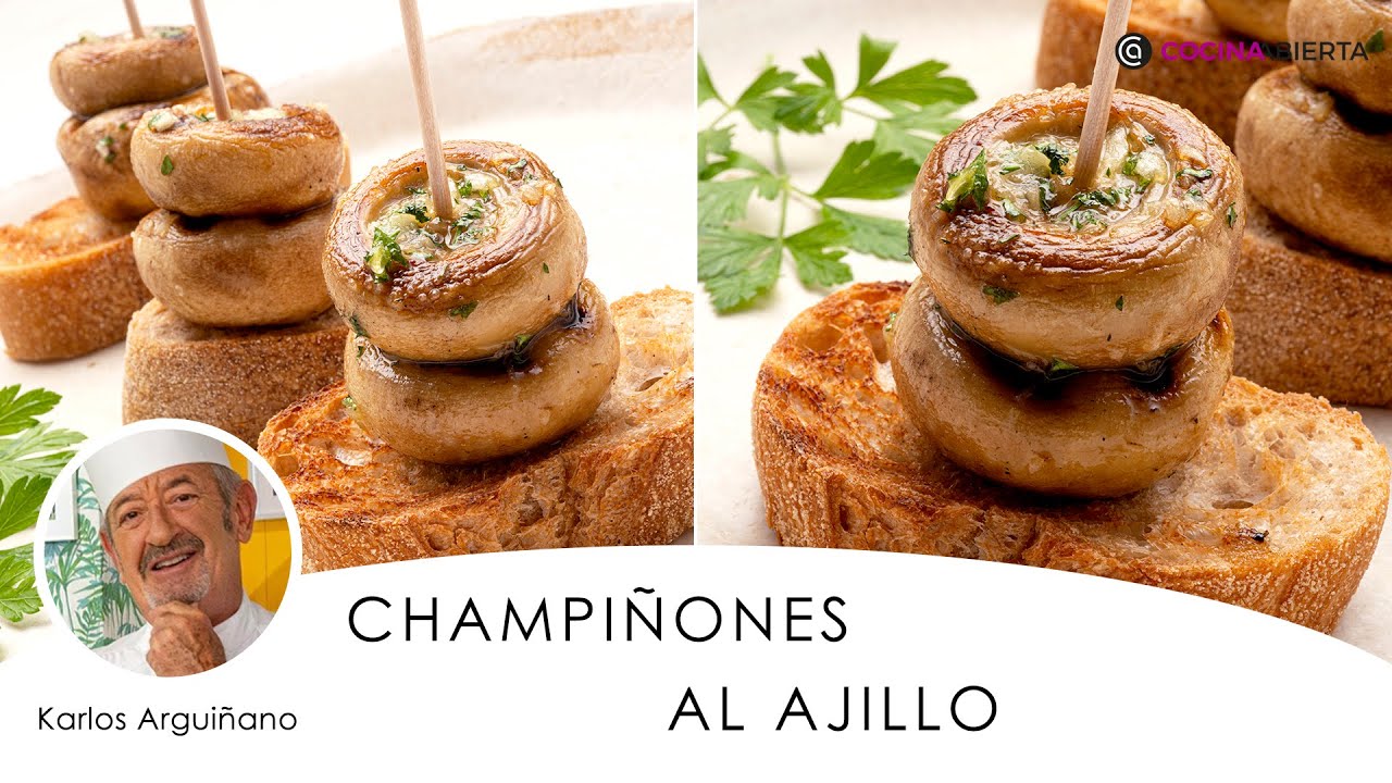 champiñones rellenos al horno arguiñano