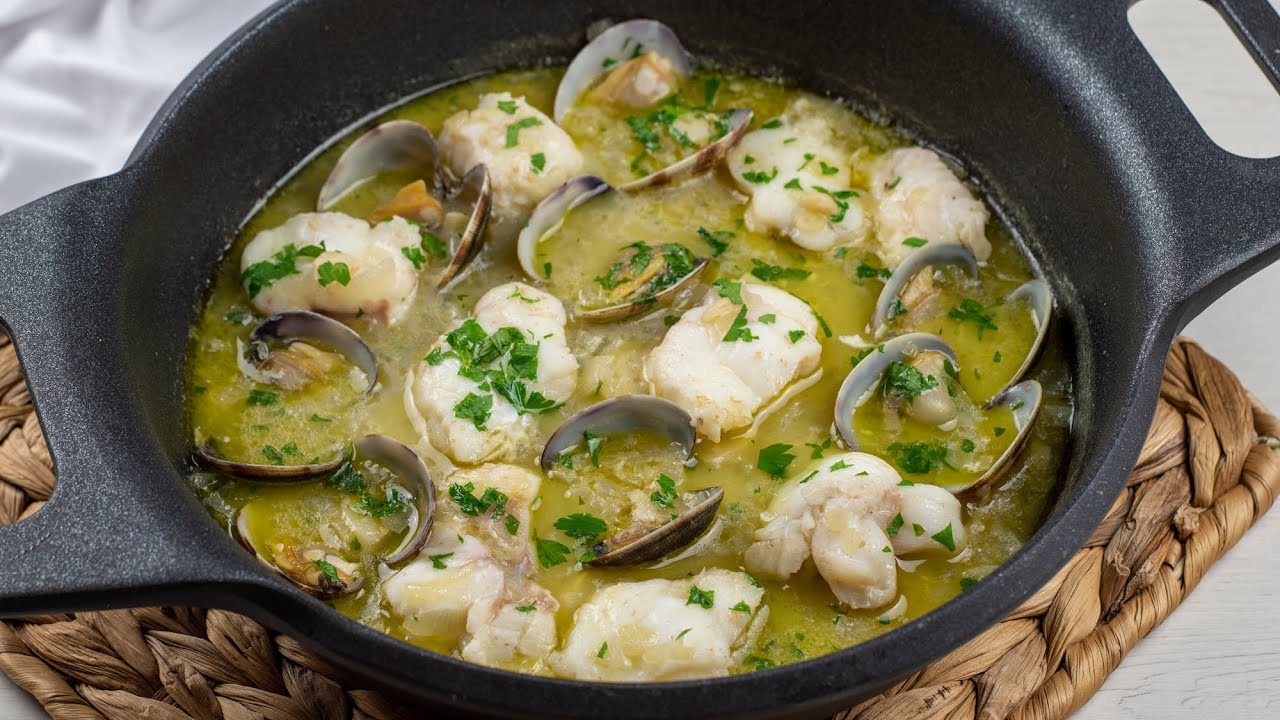 colitas de rape en salsa verde