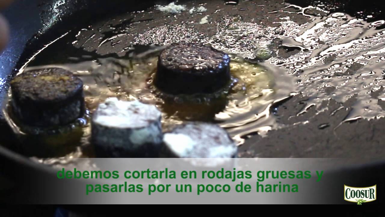 como freír morcilla de cebolla