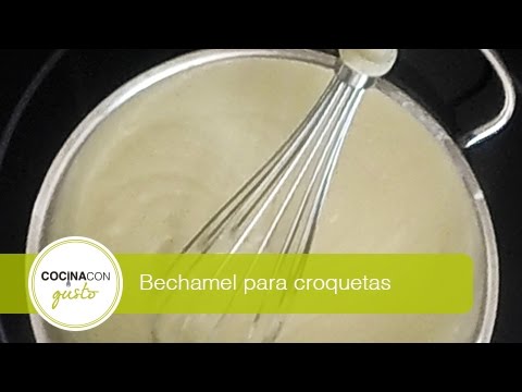 como se hace la bechamel para croquetas
