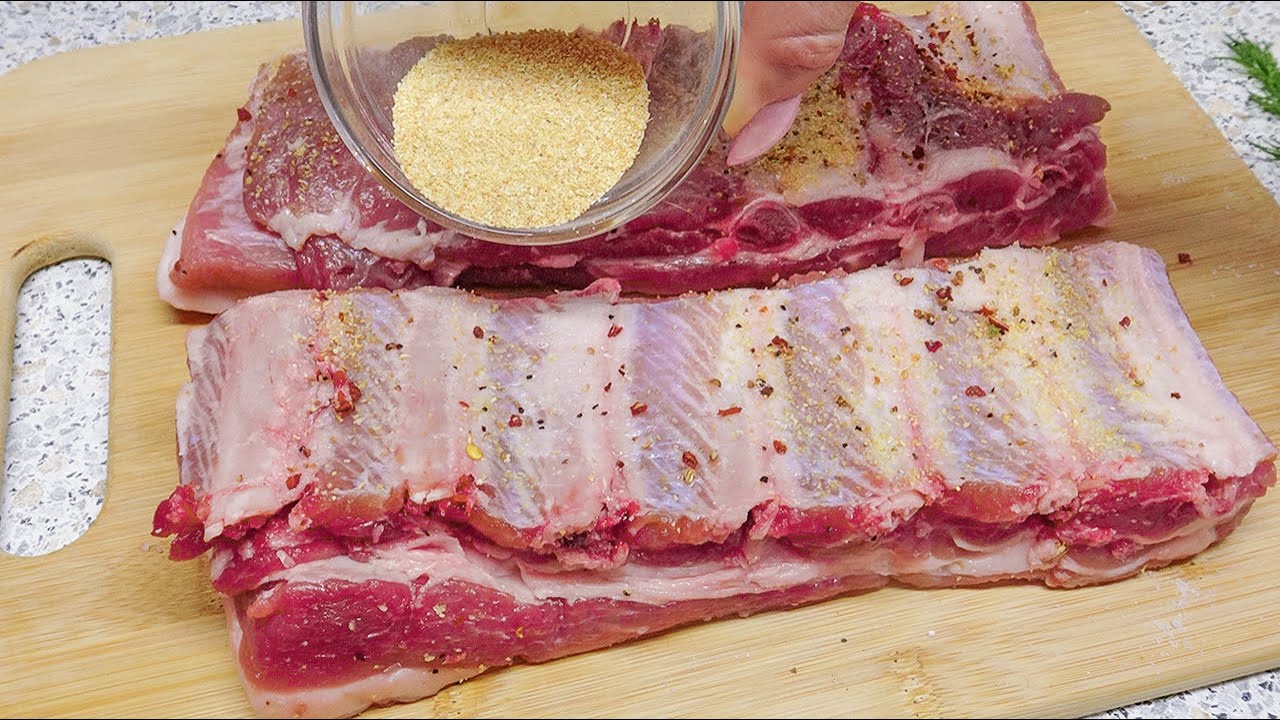 costillas al horno muy tiernas en papel aluminio
