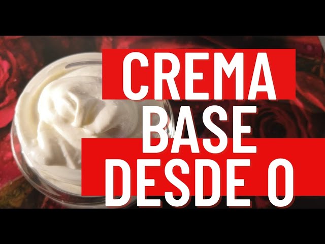crema base para hacer cremas