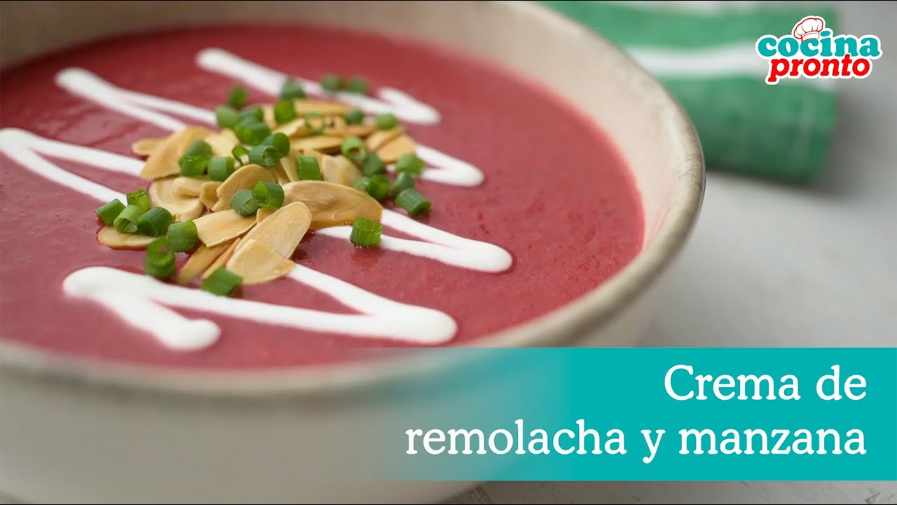 crema de remolacha y manzana