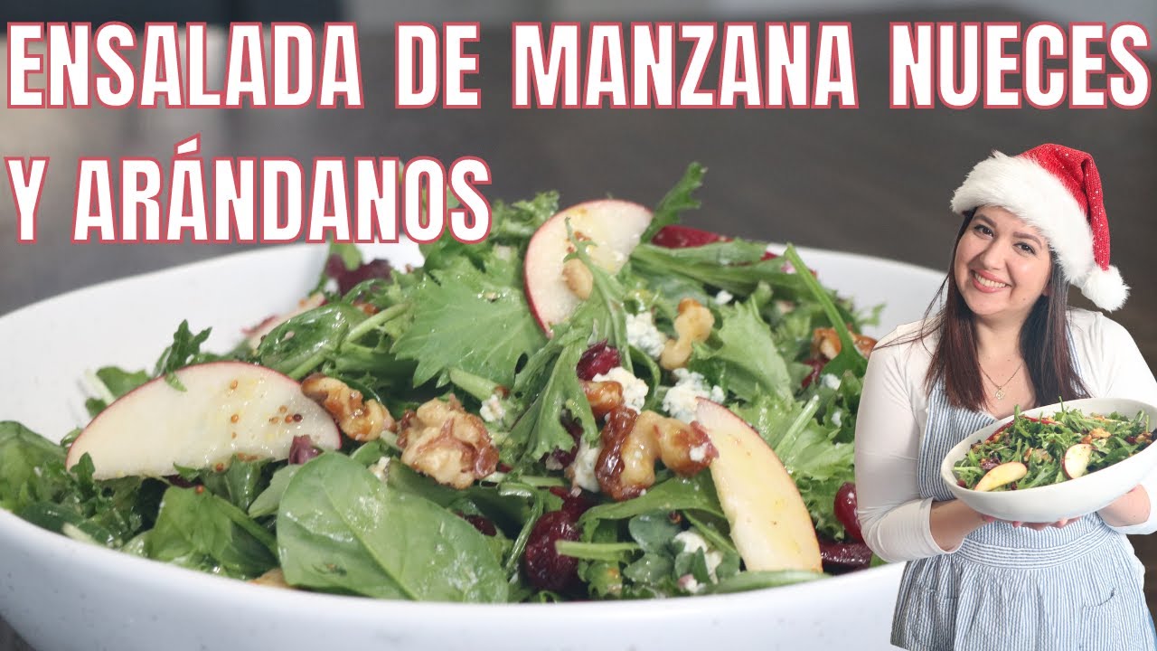 ensalada con nueces y manzana