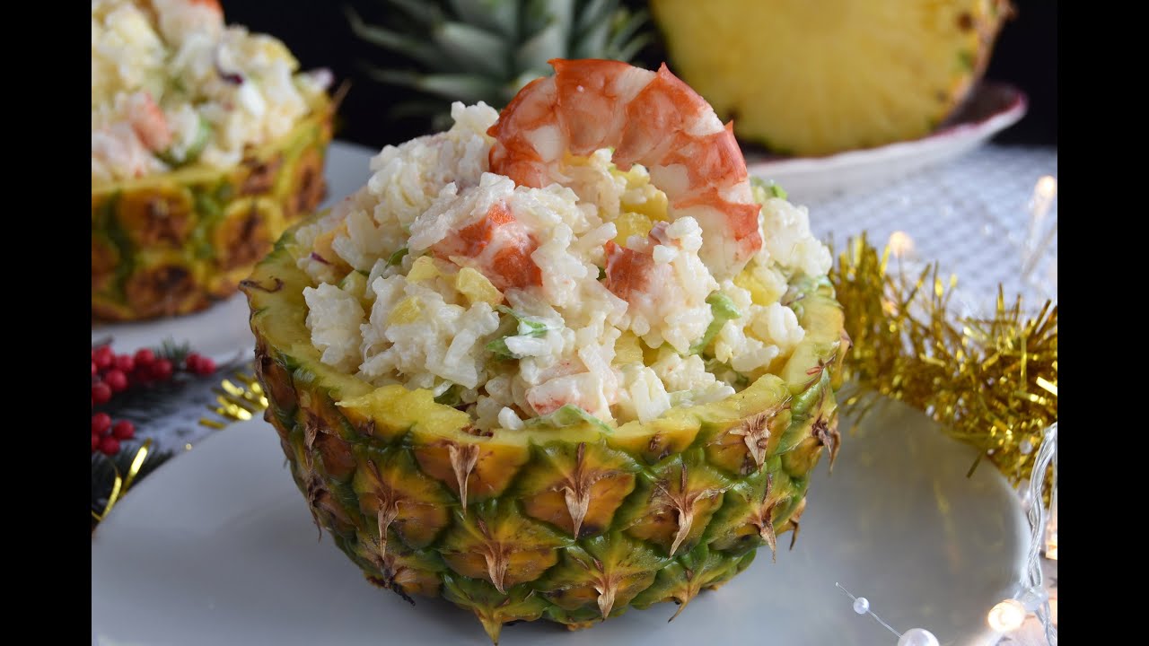 ensalada de arroz con piña