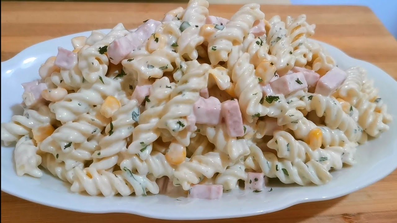 ensalada de pasta de espirales