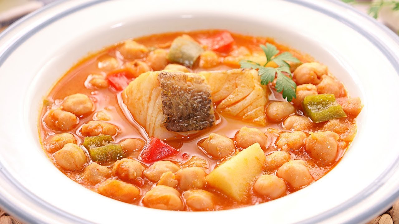 garbanzos con bacalao estilo canario