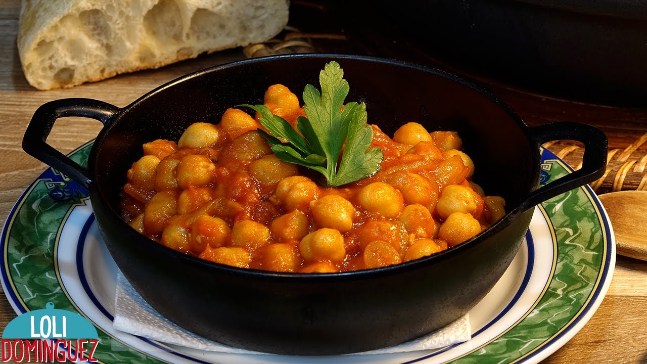 garbanzos con cebolla y tomate