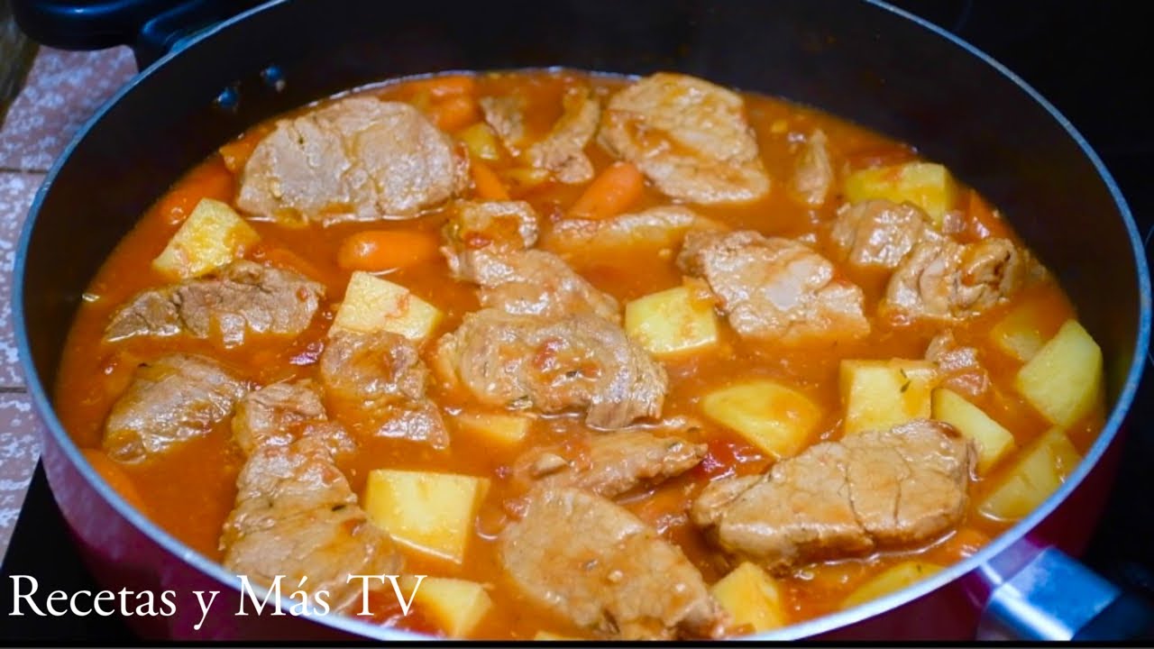 guiso de cerdo con verduras