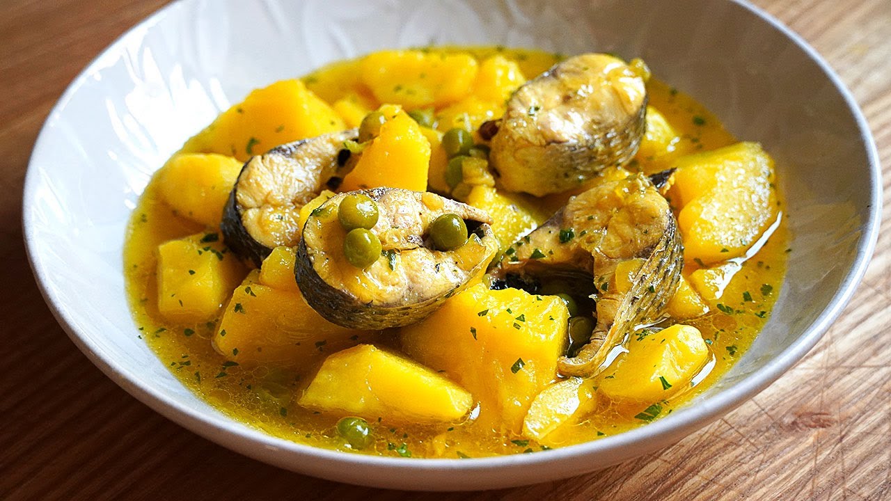 guiso de patatas con pescado arguiñano