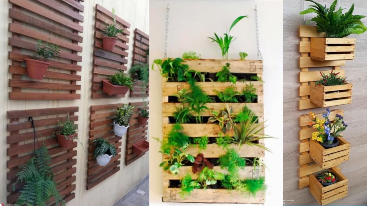 ideas con palet para plantas