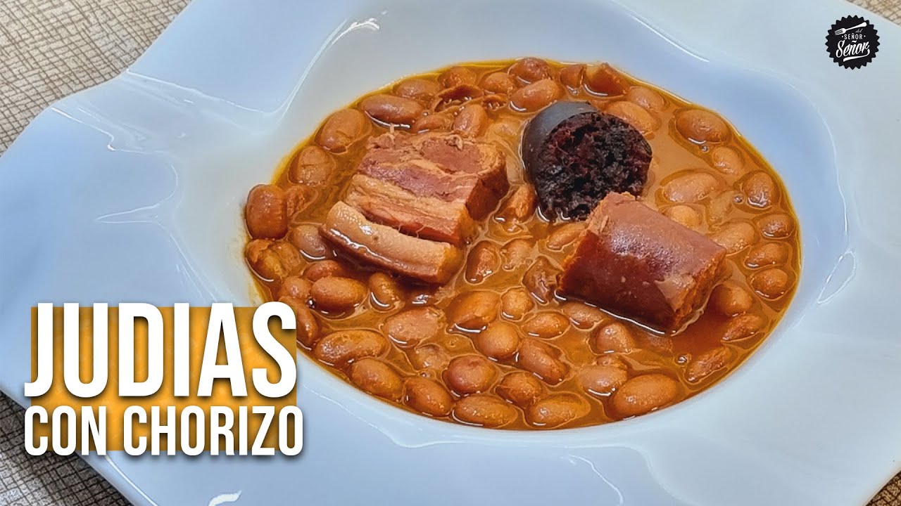 judias con chorizo olla express