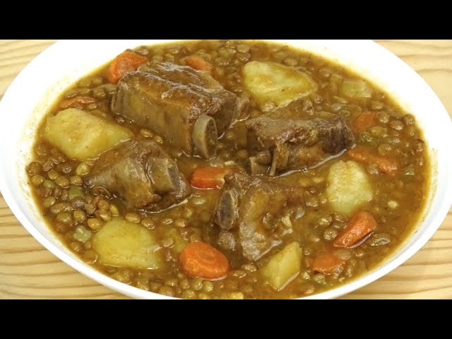 lentejas con costillas olla express