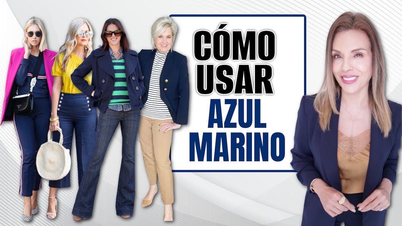 look pantalon azul marino mujer