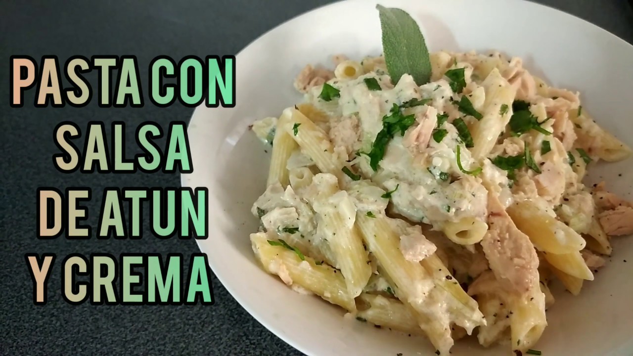 macarrones con nata y atún