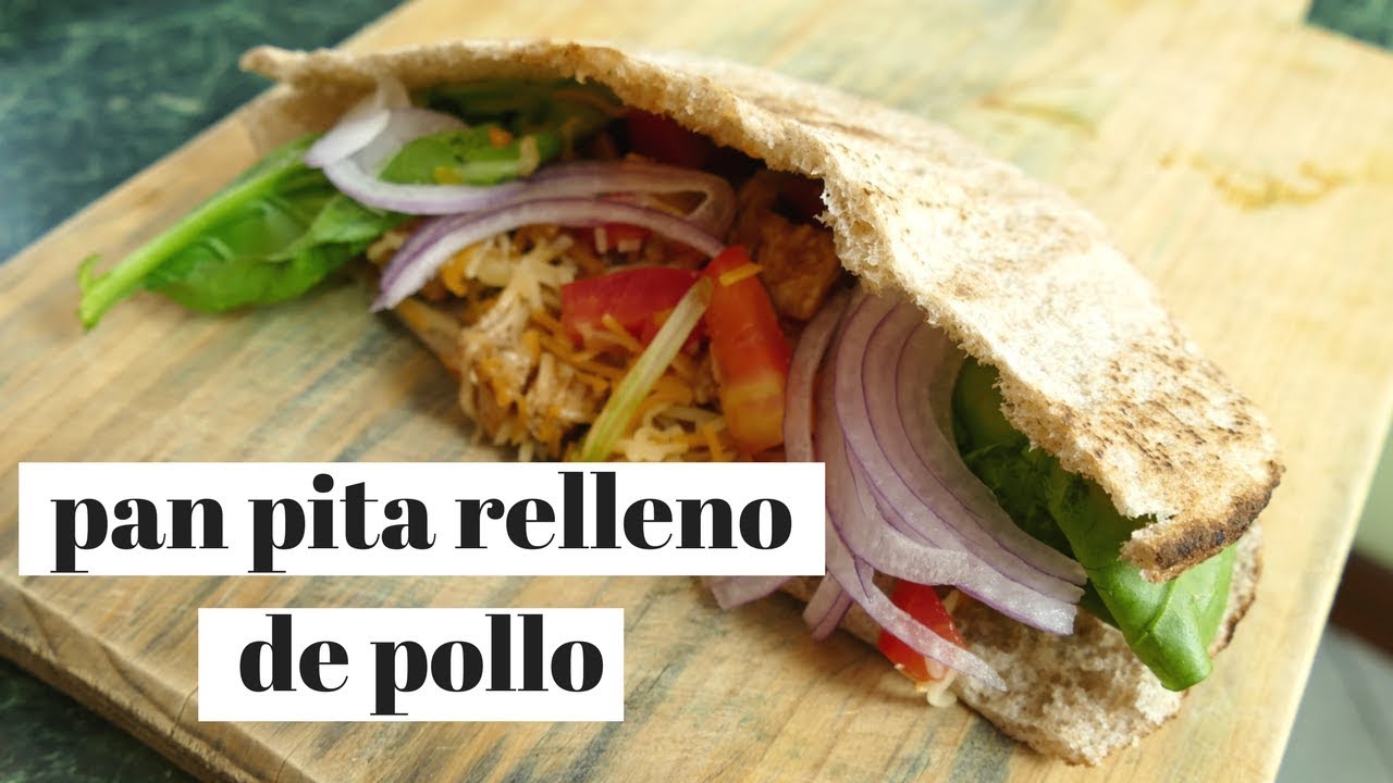 pan pita relleno de pollo