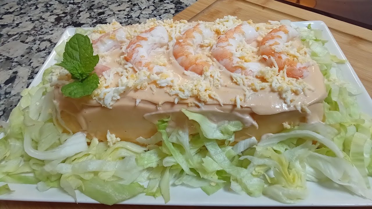 pastel d merluza y gambas