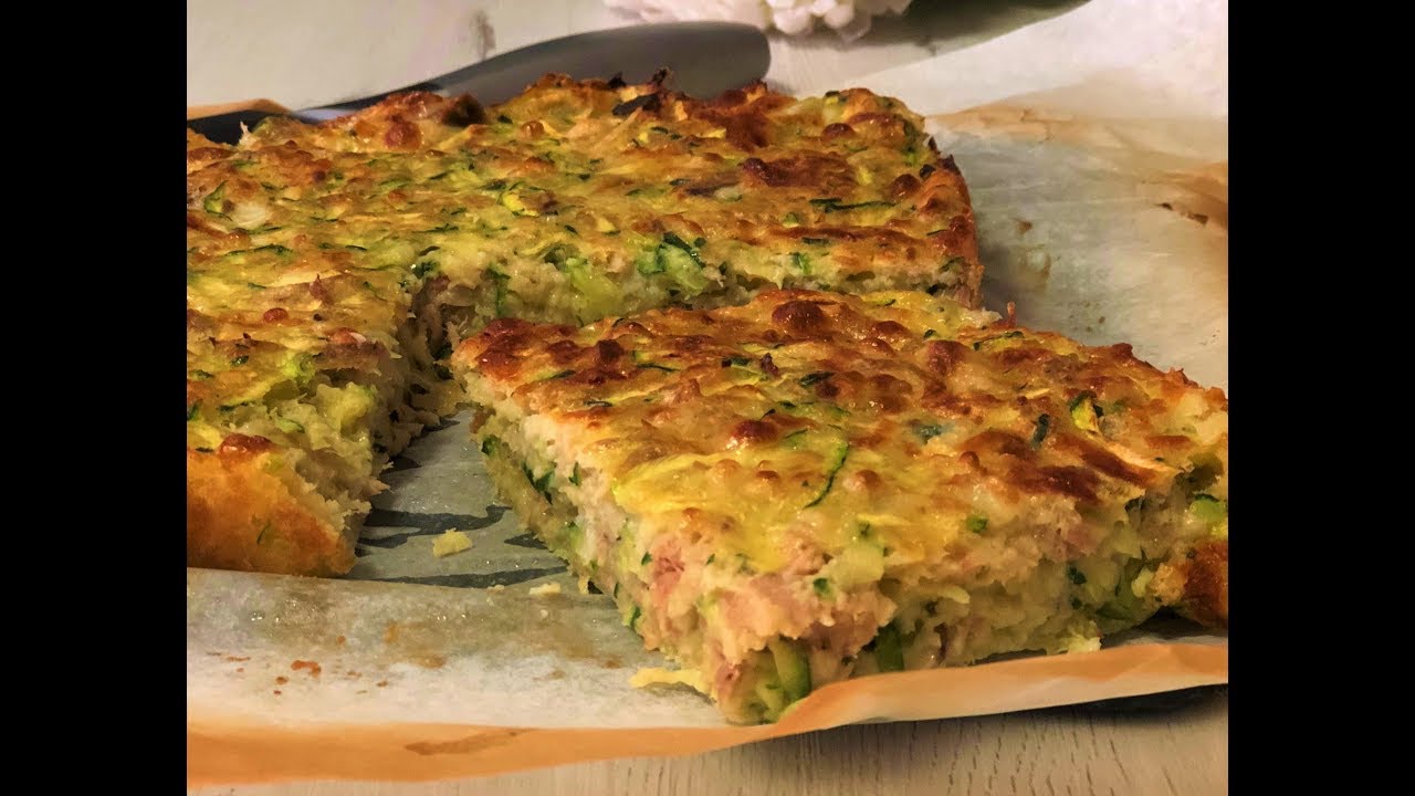 pastel de calabacín y atún fácil