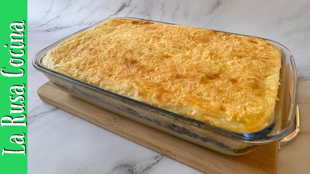 pastel de patata y espinaca al horno
