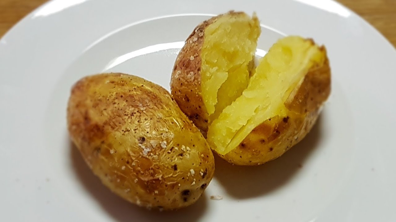 patatas al horno con piel papel albal