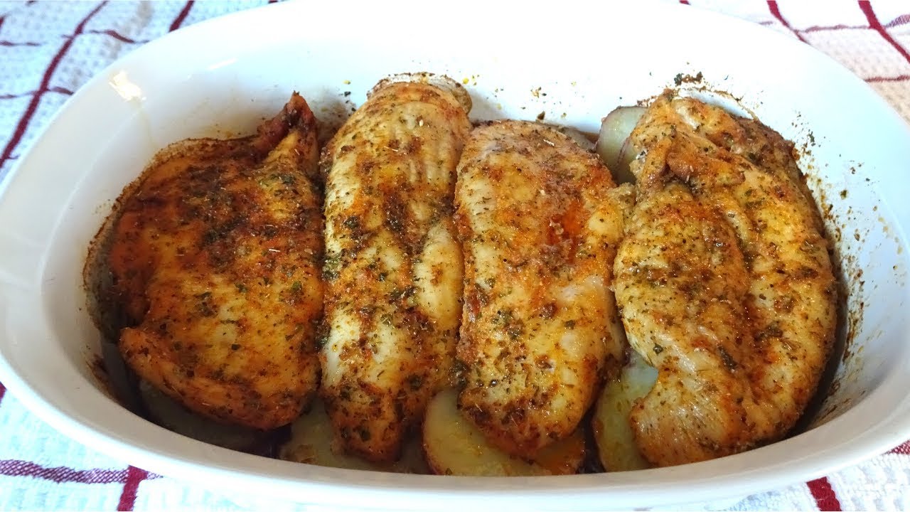 pechuga al horno con patatas