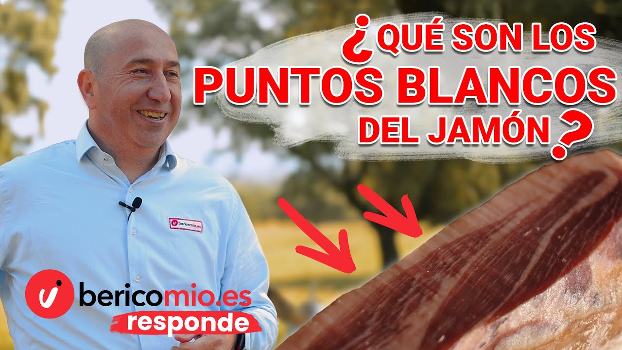 que son los puntitos blancos del jamon
