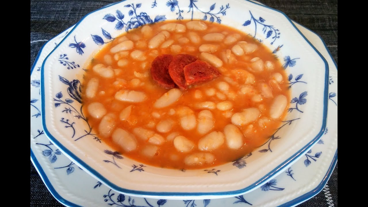receta alubias blancas olla express