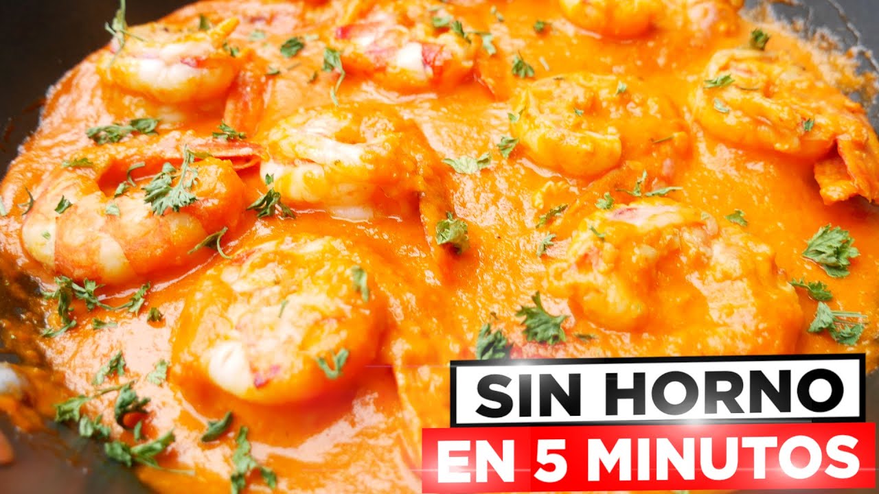 receta de langostinos en salsa