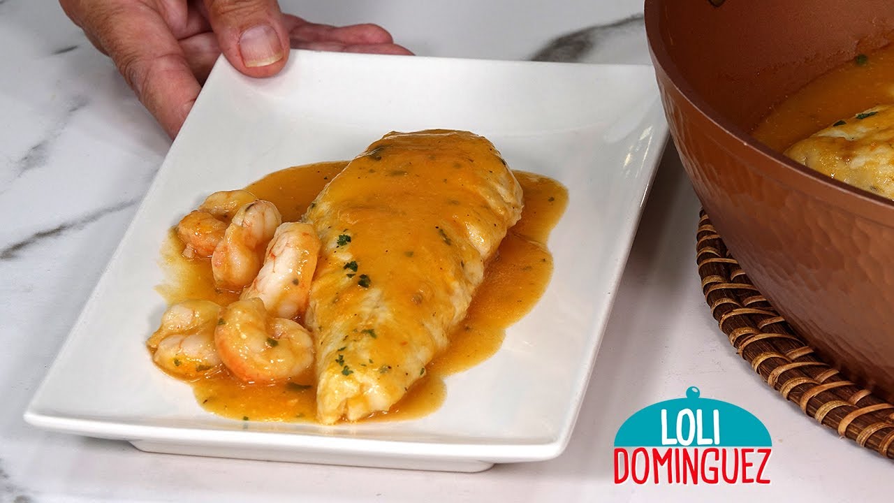receta merluza con gambas fácil