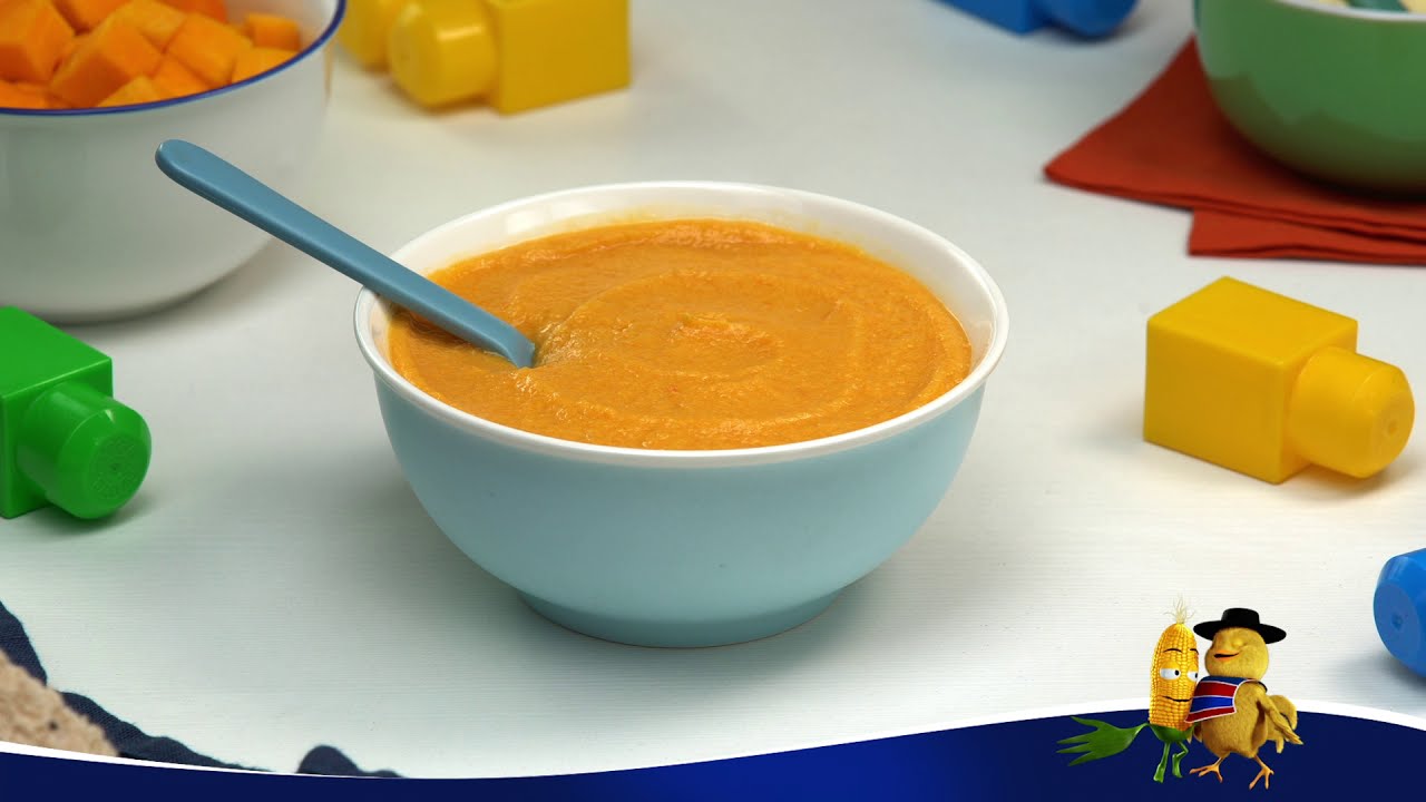 receta puré de verduras y pollo bebé 6 meses