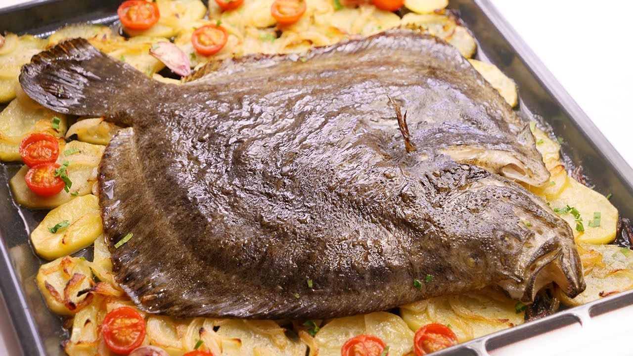 rodaballo a la gallega al horno