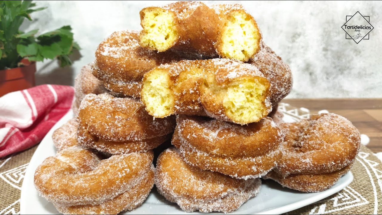 rosquillas de naranja esponjosas y tiernas