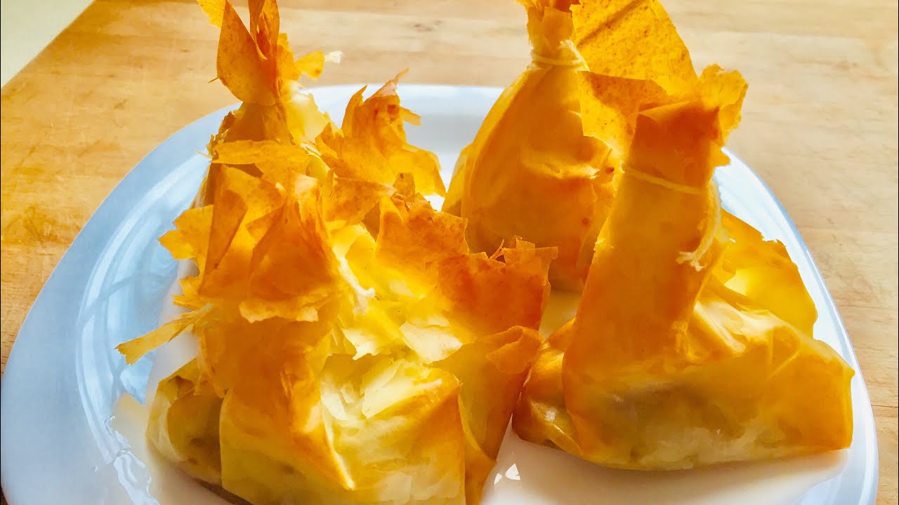 saquitos de queso de cabra y mermelada
