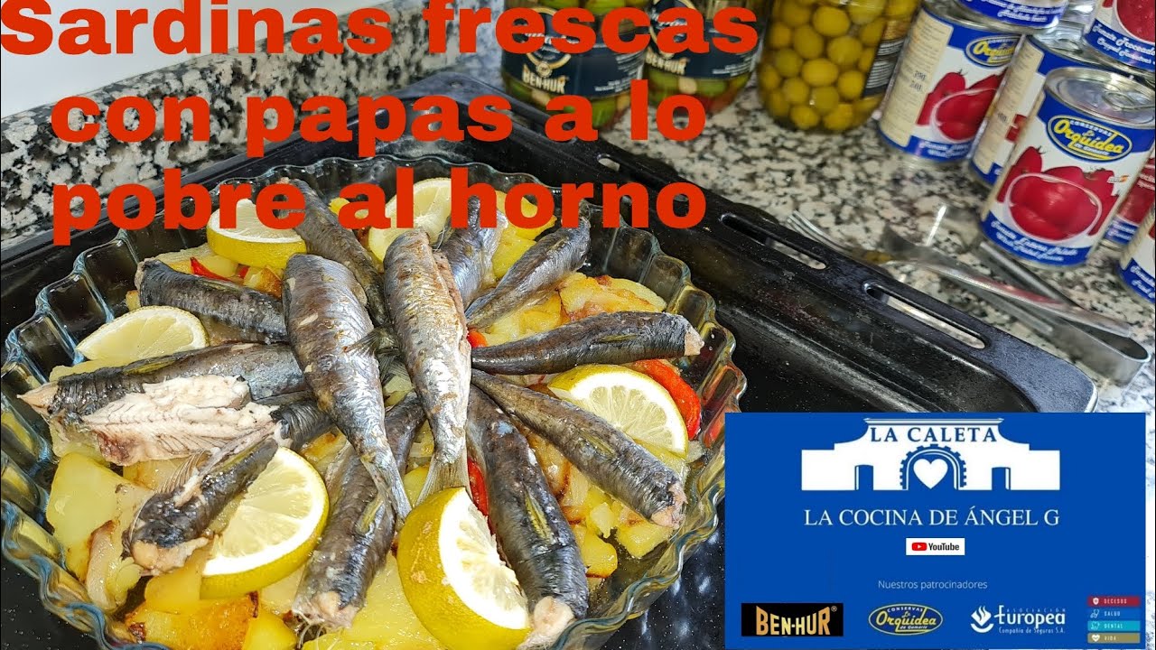 sardinas al horno con patatas