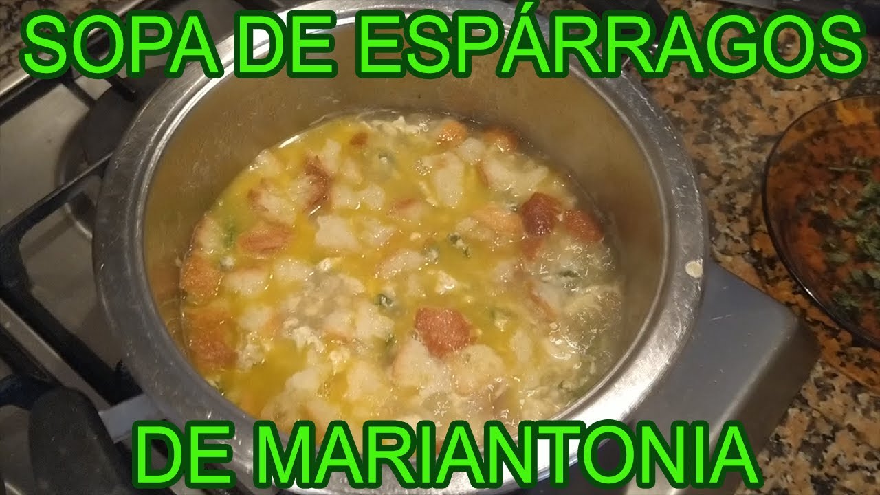 sopa de esparragos de la abuela
