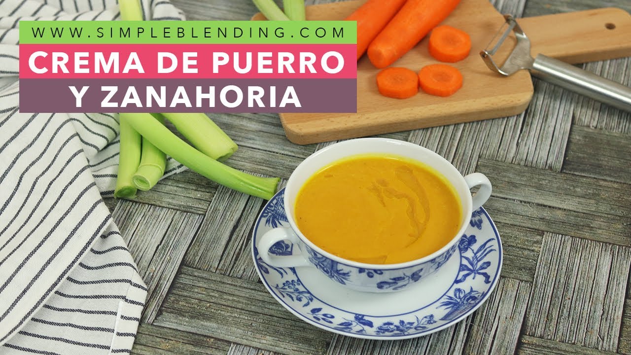 sopa de puerro y zanahoria