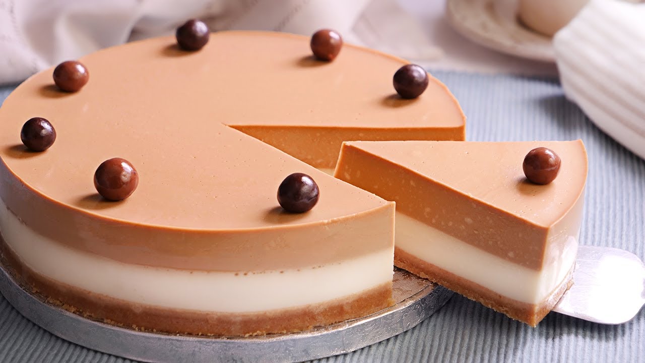 tarta de café fría con cuajada