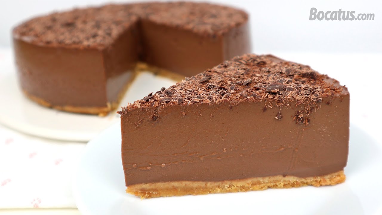 tarta de chocolate fria con cuajada