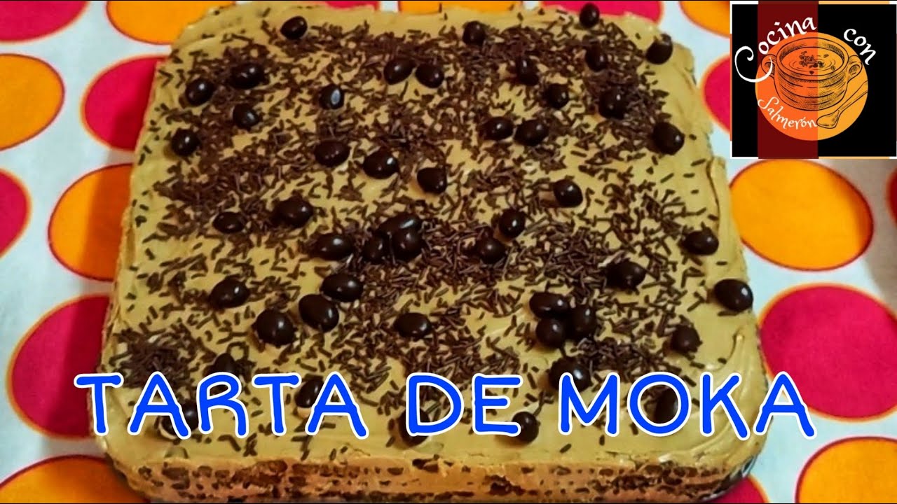 tarta de galletas y moka de la abuela