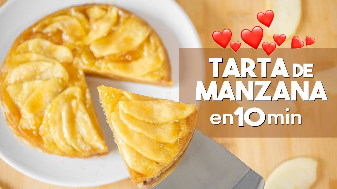 tarta de manzana en el microondas