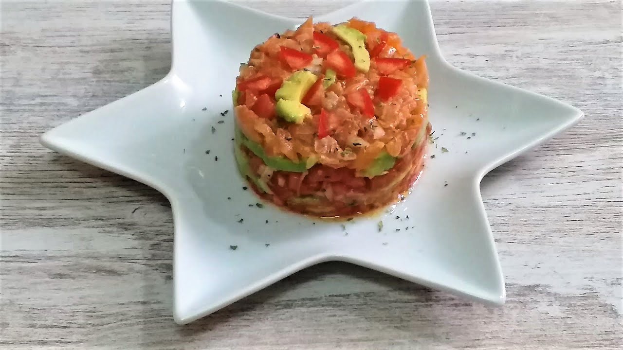 timbal de aguacate y tomate