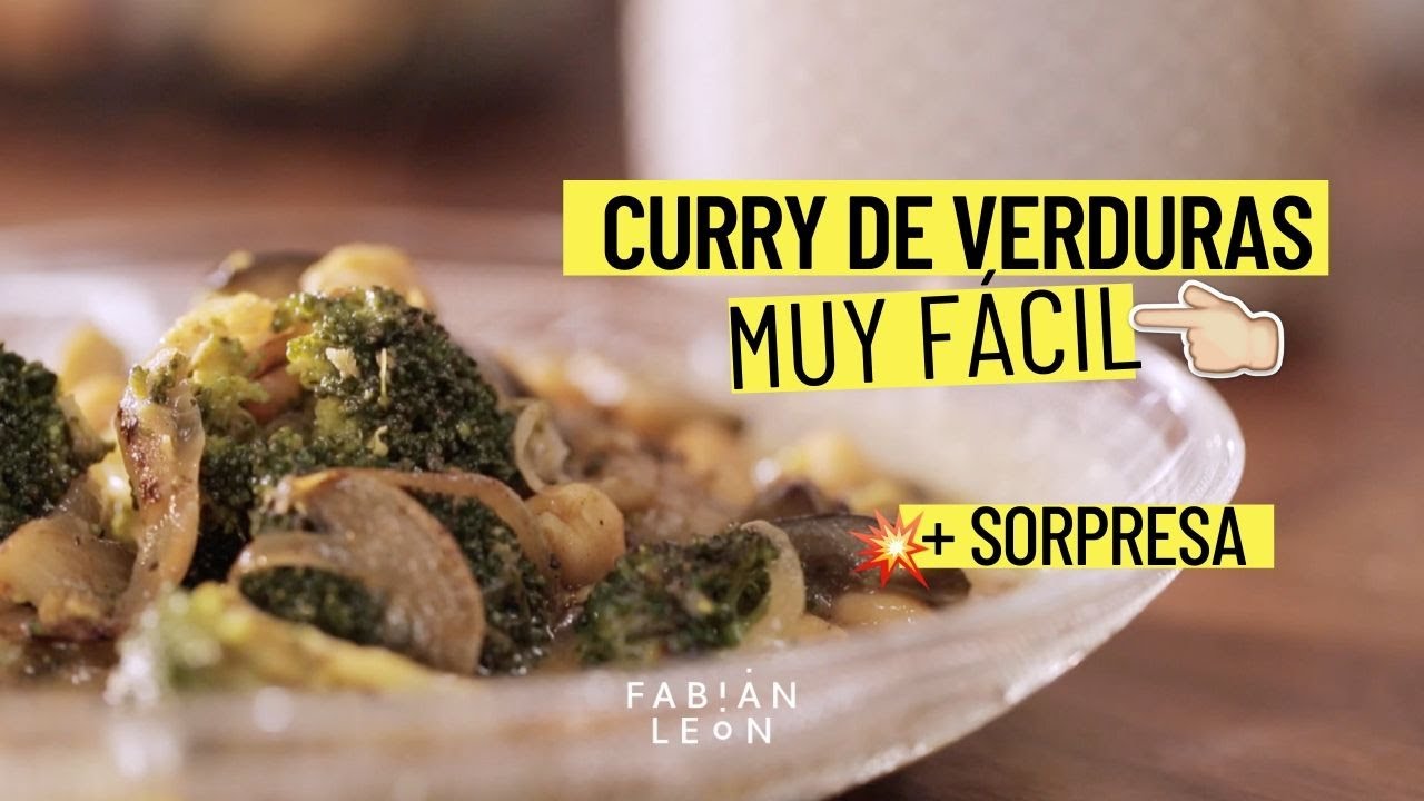 verduras al curry con leche de coco