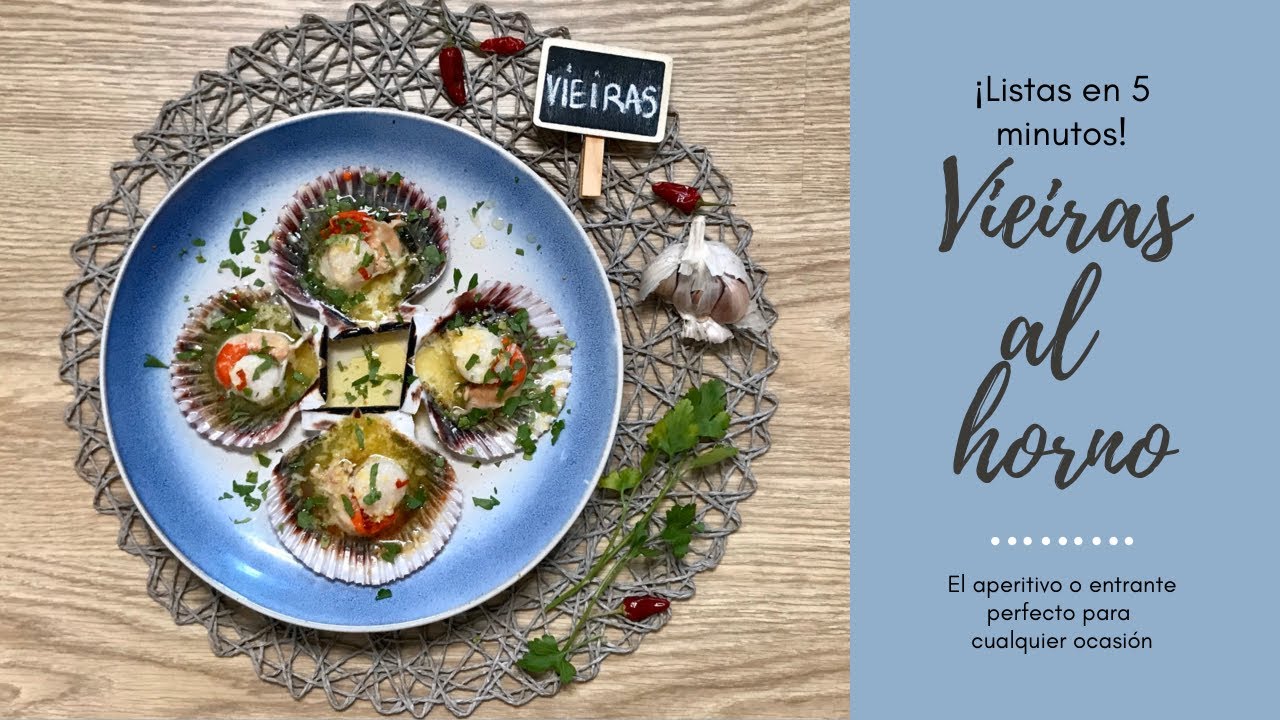 vieiras al horno con limón