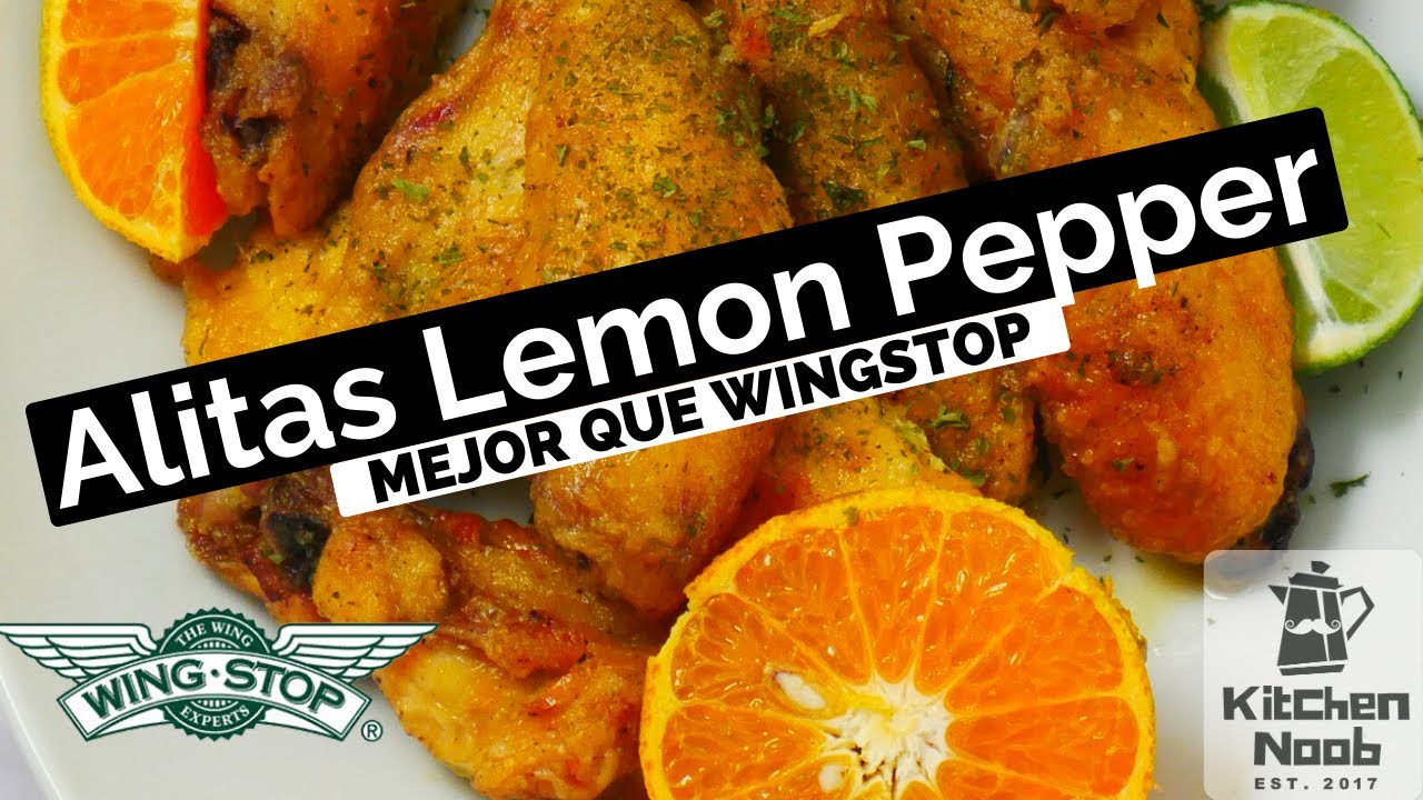 alitas de pollo con limon y pimienta