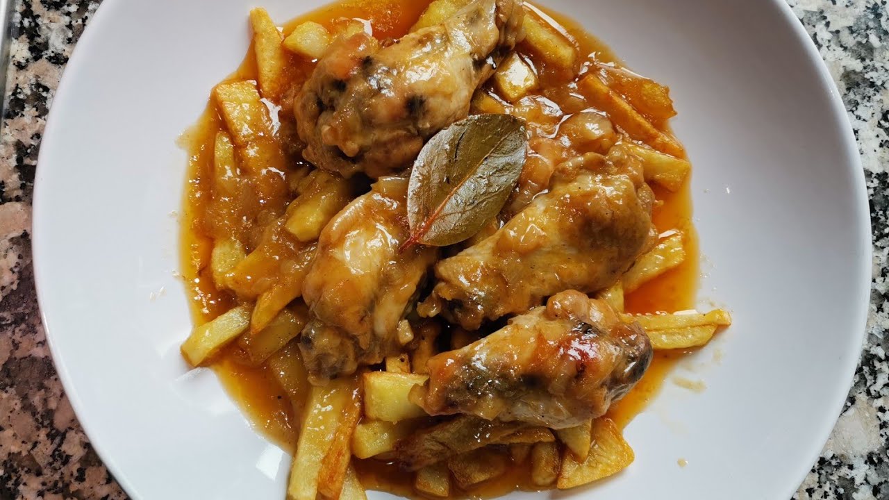 alitas de pollo guisadas a la cerveza